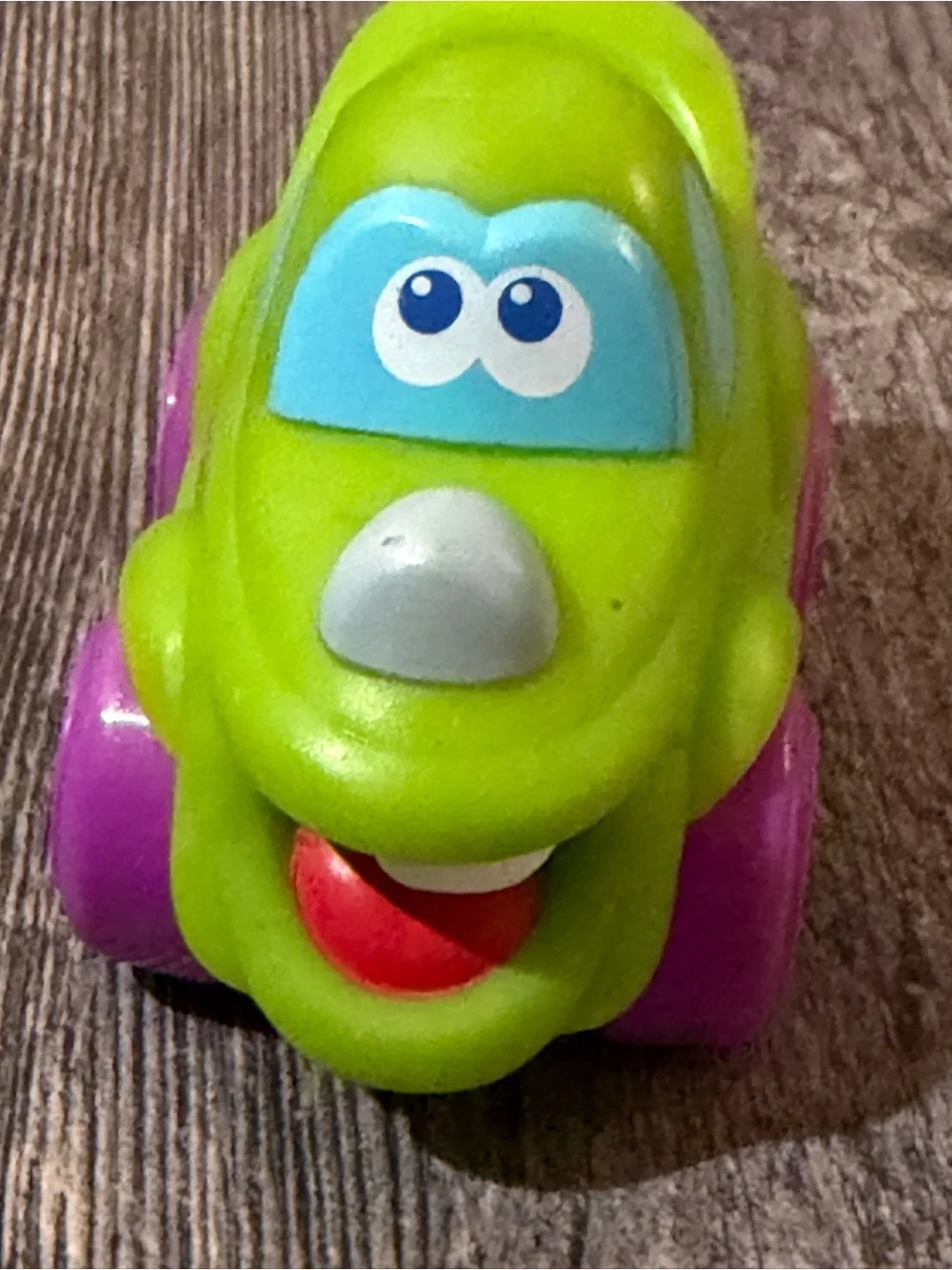 Playskool Wheel Pals Green Car Toy Purple Flower Wheels Toddler Push Vehicle